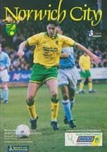 Norwich City v Sheffield Wednesday 08-Mar-1995