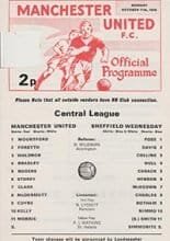 Manchester United Reserves v Sheffield Wednesday Reserves 11-Oct-1976