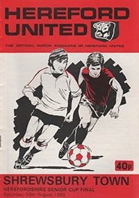 Hereford United v Shrewsbury Town 10-Aug-1985