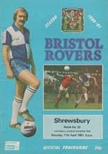Bristol Rovers v Shrewsbury Town 11-Apr-1981