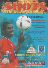 Aldershot Town v Shrewsbury Town  13-Sep-2003