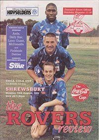 Doncaster Rovers v Shrewsbury Town 14-Aug-1995