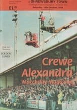 Crewe Alexandra v Shrewsbury Town 15-Oct-1994