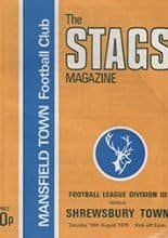 Mansfield Town v Shrewsbury Town 16-Aug-1975
