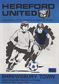 Hereford United v Shrewsbury Town 16-Aug-1986