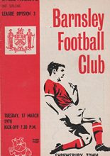 Barnsley v Shrewsbury Town 17-Mar-1970