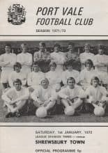 Port Vale v Shrewsbury Town 01-Jan-1972