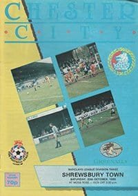 Chester City v Shrewsbury Town 20-Oct-1990