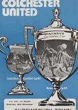 Colchester United v Shrewsbury Town 20-Nov-1971