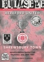 Hereford United v Shrewsbury Town 24-Jul-1997