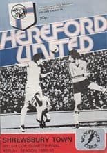 Hereford United v Shrewsbury Town 25-Feb-1981