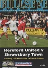 Hereford United v Shrewsbury Town 27-Mar-2004