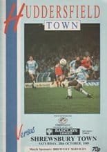 Hudddersfield Town v Shrewsbury Town 28-Oct-1989