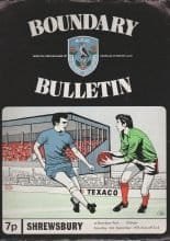 Oldham Athletic v Shrewsbury Town 02-Sep-1972