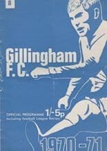 Gillingham v Shrewsbury Town 31-Oct-1970