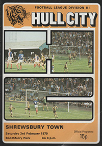 Hull City v Shrewsbury Town 03-Feb-1979