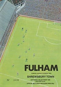 Fulham v Shrewsbury Town 05-Oct-1985