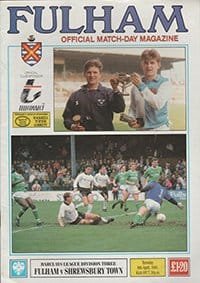 Fulham v Shrewsbury Town 09-Apr-1991
