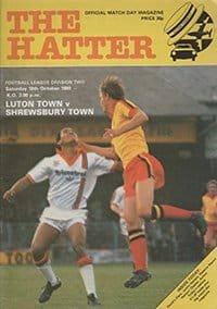 Luton Town v Shrewsbury Town 18-Oct-1980