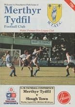 Merthyr Tydfil v Slough Town 27-Aug-1990