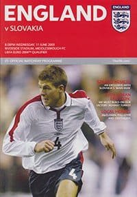England v Slovakia 11-Jun-2003