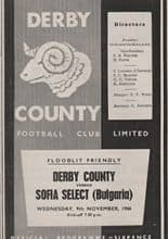 Derby County v Sofia Select 09-Nov-1966