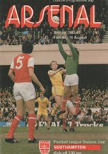 Arsenal v Southampton 19-Aug-1980