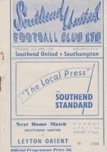 Southend United v Southampton 02-Apr-1955