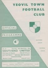 Yeovil Town v Southend United 16-Nov-1963