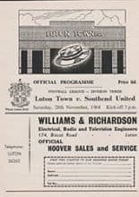 Luton Town v Southend United 28-Nov-1964