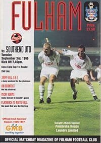 Fulham v Southend United 03-Sep-1996