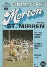 Greenock Morton v St Mirren 15-Mar-1980