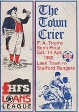 Leek Town v Stafford Rangers 14-Apr-1990