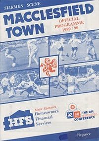 Macclesfield Town v Stafford Rangers 24-Apr-1990
