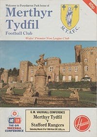 Merthyr Tydfil v Stafford Rangers 31-Mar-1990