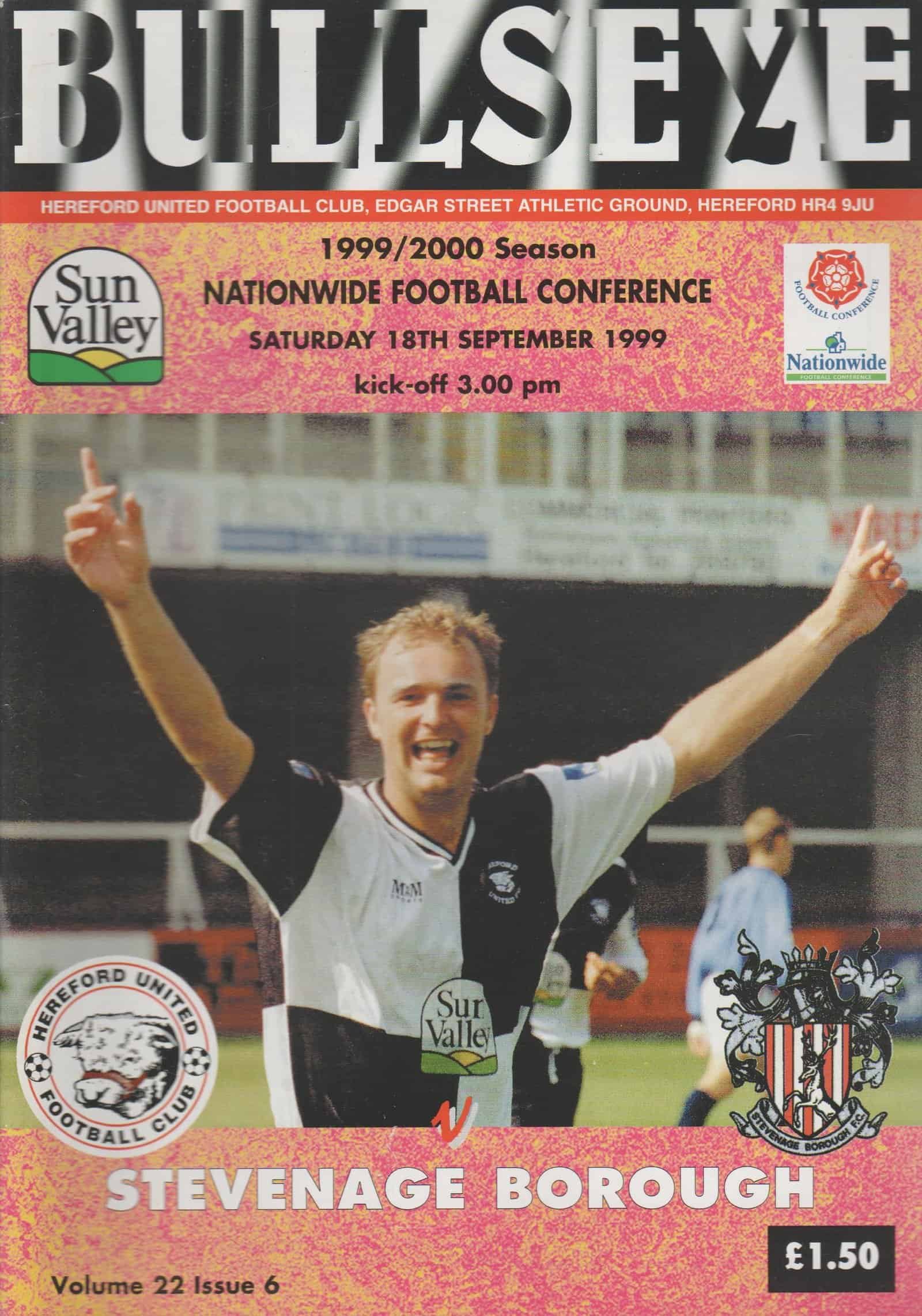 Hereford United v Stevenage Borough 18-Sep-1999