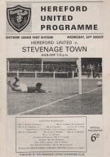 Hereford United v Stevenage Town 26-Aug-1964