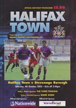 Halifax Town v Stevenage Borough 04-Oct-2003
