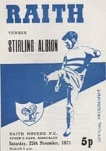 Raith Rovers v Stirling Albion 27-Nov-1971