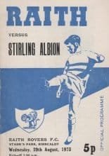Raith Rovers v Stirling Albion 29-Aug-1973