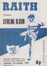 Raith Rovers v Stirling Albion 07-Oct-1972