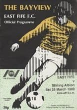 East Fife v Stirling Albion 25-Mar-1989