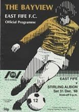East Fife v Stirling Albion 31-Dec-1988