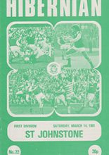 Hibernian v St Johnstone 14-Mar-1981