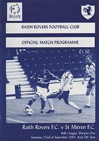 Raith Rovers v St Mirren 22-Sep-2001