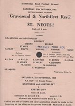 Gravesend & Northfleet v St Neots 27-Oct-1962