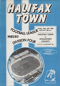 Halifax Town v Stockport County 13-May-1983