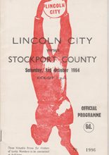 Lincoln City v Stockport County 03-Oct-1964