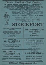 Chester v Stockport County 05-Sep-1962