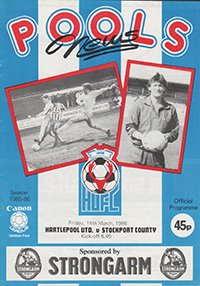 Hartlepool United v Stockport County 14-Mar-1986